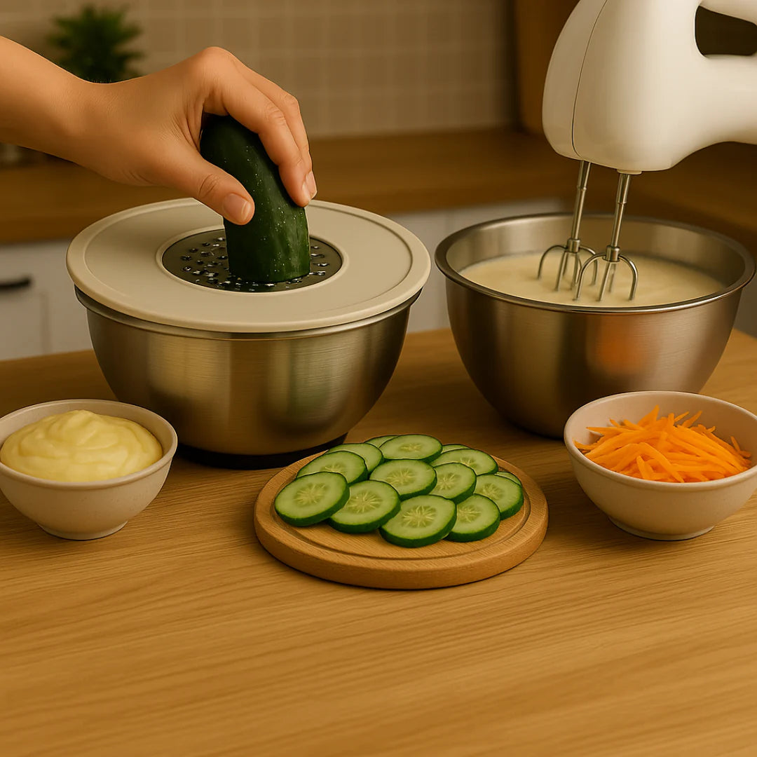 Gourmetific™ Stainless Steel Bowl Set