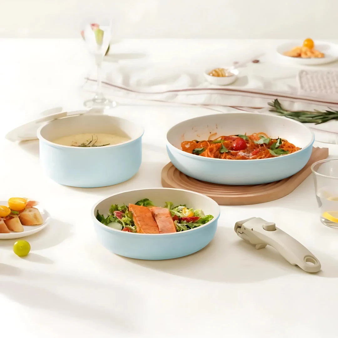 Gourmetific™ Cookware Set - Sky Blue