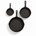Gourmetific™ Cast Iron Skillet Set (3 Pieces)