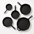 Gourmetific™ Cast Iron Skillet Set (5 Pieces)