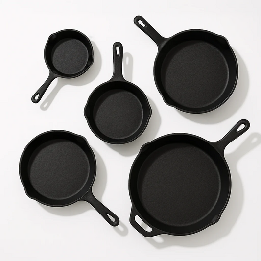 Gourmetific™ Cast Iron Skillet Set (5 Pieces)