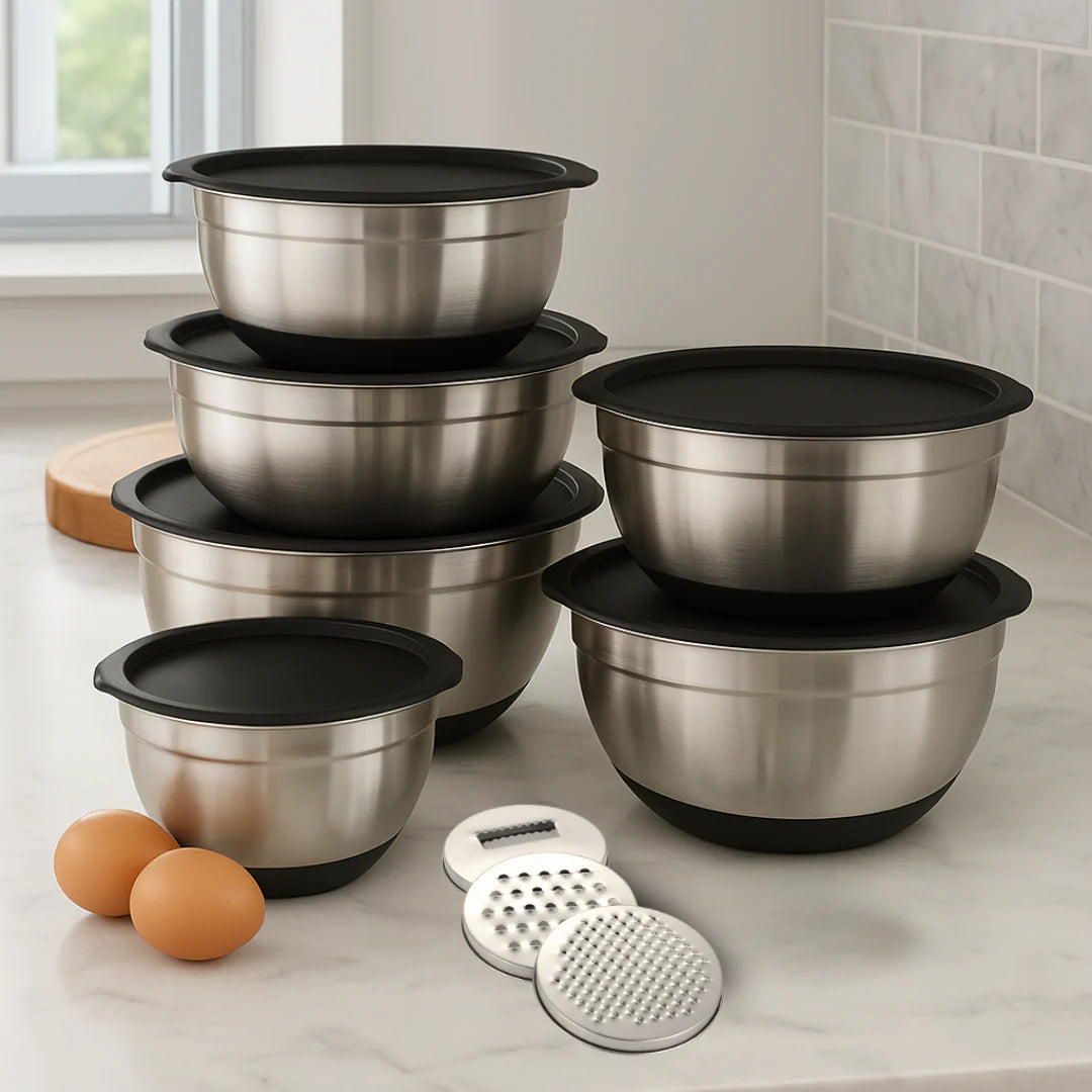 Gourmetific™ Stainless Steel Bowl Set