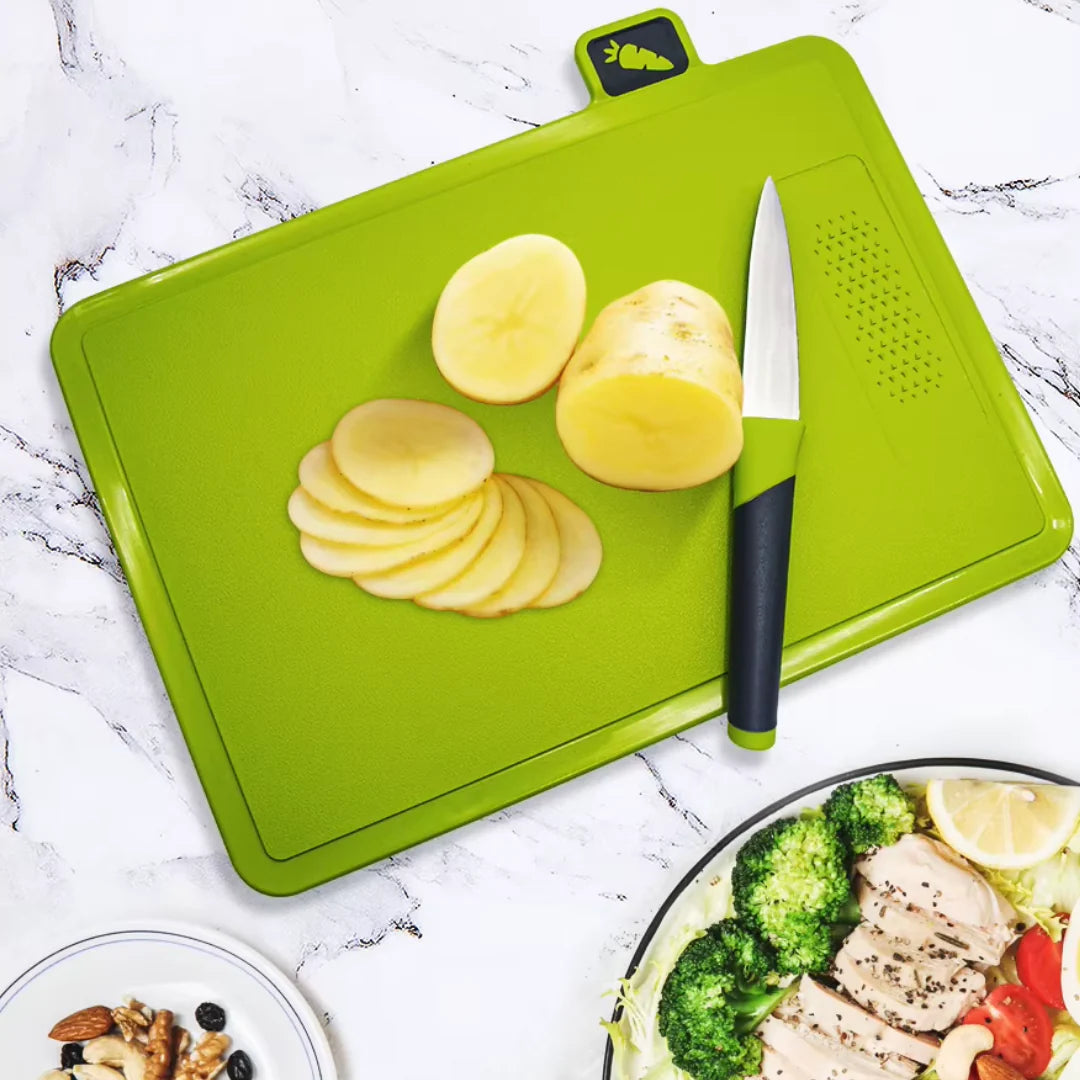 Gourmetific™ Smart Knife & Board Set