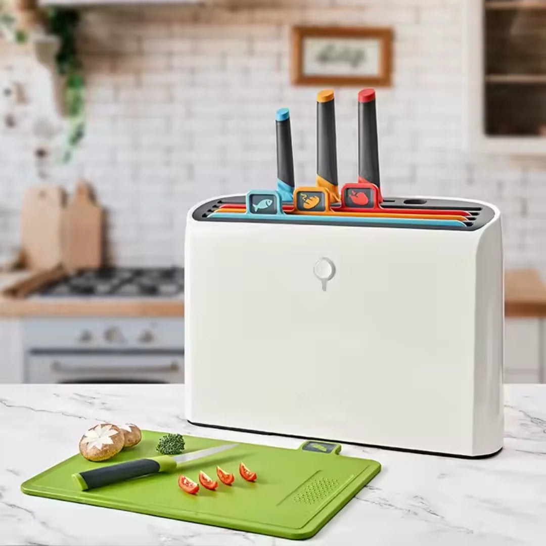 Gourmetific™ Smart Knife & Board Set