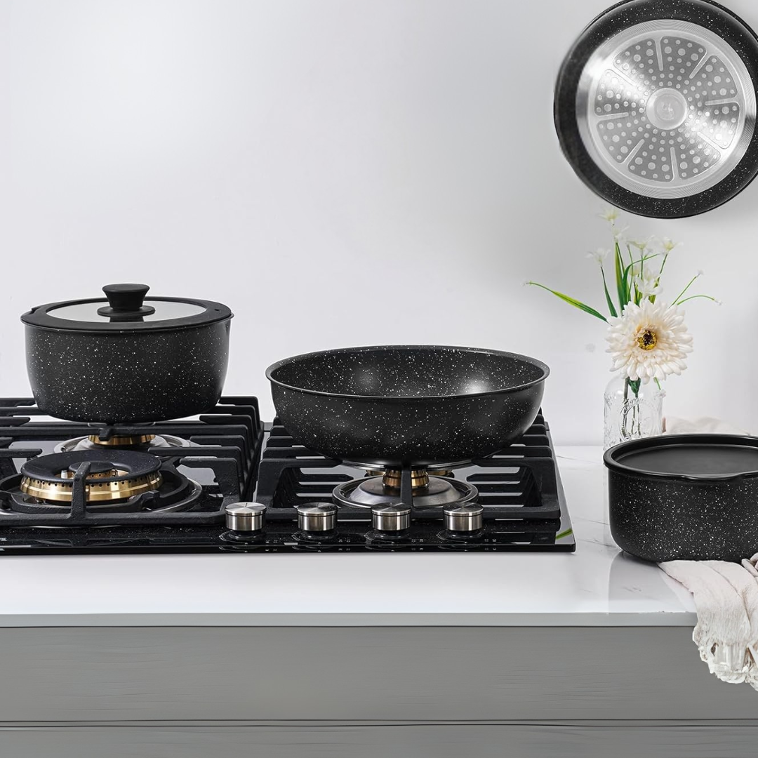 Gourmetific™ Cookware Set - Black
