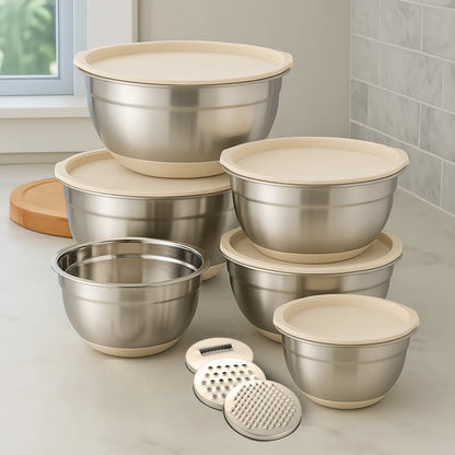 Gourmetific™ Stainless Steel Bowl Set